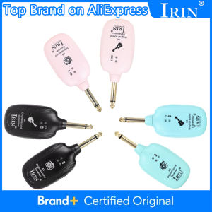 IRIN | IRIN A8 Electric Guitar Wireless System Transmitter Receiver Set Built in 5V 600mAh rechargeable for Electric Guitar Bass Part