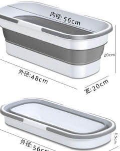 Foldable Mop Bucket Rectangular Wash Mop Bucket Wash Mop Flat Mop Basin Large Tobo Para Coleto Car Wash Bucket