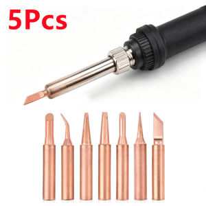 5Pcs 900M-T Series Welding Tips Lead-Free Welding Solder Tip Pure Copper Soldering Iron Head Welding Soldering Accessories