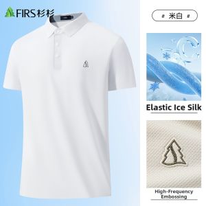 Firs | 7A Antibacterial Cool Business Casual Mens Short Sleeve Polo Shirt