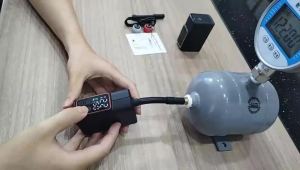 Electric Bike Pump Fast-Inflation Mini Tire Inflator 150PSI with Gauge Brushless Motor Rechargeable Cordless Air Pump