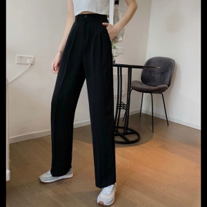 Loose Slim Wide-Leg Pants Commuting Droop Suit Pants  Women