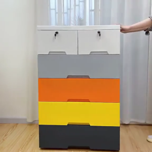 KAGK LEMARI SIMPANAN ANAK BERODA 52CM + KUNCI - ANTI LEMBAB MUDAH DIGERAKKAN