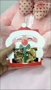 Giftbox Cookies Santa Transparan - Kotak Hampers Christmas - GB125