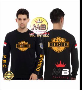 Kaos Dishub PRC Lengan Panjang / Baju Kaos Dishub Lengan Panjang / Kaos Tim Prc Dishub Kaos Katun