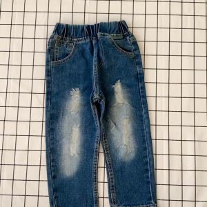 IENENS Children Clothing Boys Jeans Kids Girl Denim Pants Baby Long Pants Trousers Bottoms for 2-7 Years