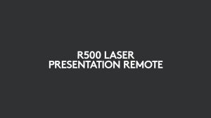 LOGITECH R500S LASER PRESENTATION REMOTE - GRAPHITE/GRAY (0097855171368)