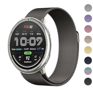 Milanese Loop For Amazfit Active 2 Magnetic Strap For Amazfit Balance/Cheetah Square/Round/Pro Band GTR GTS 2 3 4 Min 20mm 22mm