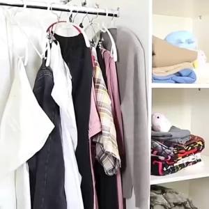 ไม้แขวนกางเกง ไม้แขวนเสื้อมีหนีบ ไม้แขวนหนีบเสื้อ ไม้แขวนสามารถแขวนต่อกันได้ประหยัดพื้นที่