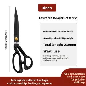 WANGMAZI | Industrial Rust-Resistant Fabric Scissors for Tailoring