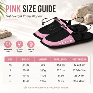 2×Foldable Quick Dry Water Slippers Anti Slip Barefoot Wading Shoes Lightweight Travel Beach Camp Hotel Portable Outdoor Sandals