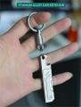 Titanium Alloy Rotating Ring Buckle Keychain Waist Belt Buckle Spring Lock Keyring Outdoor Tool EDC Unboxing Tool. 