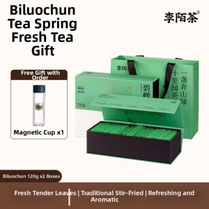 Fresh 2024 Grade One Pre-Qing Ming Bi Luo Chun Green Tea Gift Box