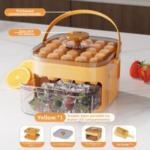 Food Grade Press-to-Use Ice Cube Mold
