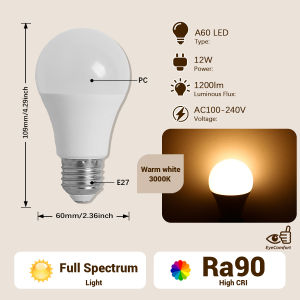 High CRI90 Bulb 12W 15W 18W LED Lamp Soft Warm White Lighting AC100-240V Energy Saving Decor Indoor Living Room Kitchen Bedroom