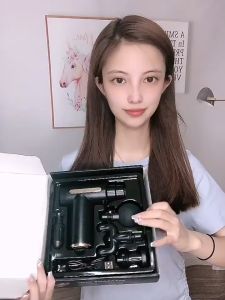 Winland Alat pijat getar Massage Gun MG01- DEEP TISSUE MUSCLE MASSAGER GUN BLACK 4 in 1 Garansi 1 tahun