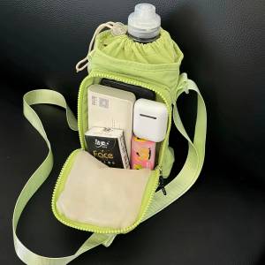 Túi Đựng Đồ Thể Thao Du Lịch Dung Tích Lớn Túi Đựng Đồ Đựng Cốc Nước Hai Lỗ Túi Đeo Chéo Di Động Túi Đựng Đồ Sáng Tạo