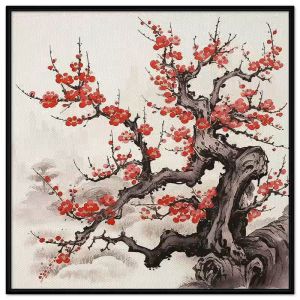Tranh Tết Hoa Đào Tranh Treo Tường Canvas tranh dán tường CGI-83