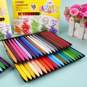 ดินสอสีน้ํามันพลาสติก ทรงสามเหลี่ยม 24 สี สําหรับเด็ก