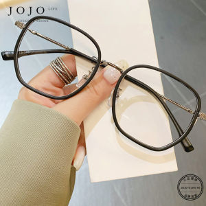 Ultra-Light Large Frame Glasses for Women Near-Sighted JOJOs L. PD.weak. Optical Frame Female Fashionable Metal Rectangle