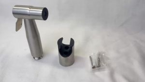 Đầu vòi xịt vệ sinh Toilet Xịt bồn cầu SUS 304 (inox 304) hàng tốt (tặng đế gác vòi inox)