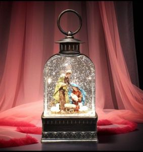 NATIVITY BELEN SNOW LANTERN CHRISTMAS DECORATIONS