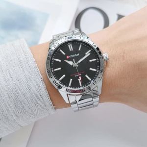 CURREN 8452 Fashion Mens Quartz Watch Luxury Steel Strip Waterproof Night Light Leisure Mens Watches Gifts relogios masculino