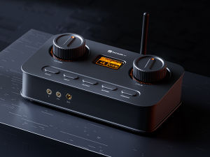 Fosi Audio K7 HiFi DAC & Amplifier fon kepala AKM4493ESQ DAC Chip PCM 384kHz/32Bit & DSD256 Mic Input USB Audio DAC untuk permainan