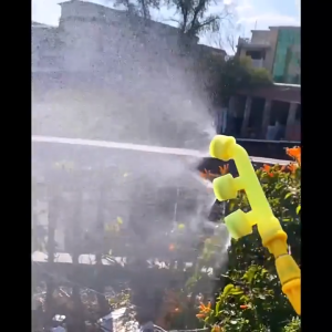 JULO Kepala Semprotan Stik Spray Semprotan Hama Drat 14mm - Watering Nozzle 4 Lubang Sprayer Nozzle Sprayer 4 Mata - Sprayer Nozzle Adjustable Plastik Spray Nozzle Penyemprotan Rumput Liar Di Taman