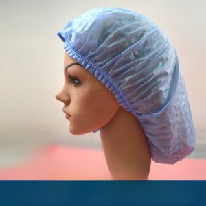 Disposable Thickened Non-woven Work Hats Dustproof Oil-resistant Chef Caps Mushroom Food Hats Breathable Casual Style for Adults