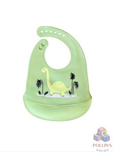 Silicone Bibs Baby Bibs with Animal Prints Adjustable Snap Closure Suitable for Feeding Time Ideal for Infants and todlr