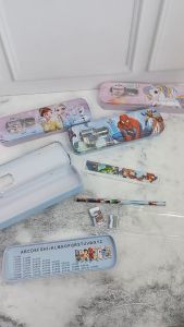 Kotak Pensil Magnet Kaleng Pensil Case Karakter GO CENTRAL