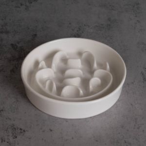 Ceramic Slow Feeding Dog Bowl Cat Food Bowl Prevent Choking Protect Cervical Spine Small Dogs Anti Flip Pet Smart Bowl