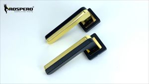 Gagang Pintu Rumah Kunci Pisah Minimalis Aluminium Hitam FT 001 BC/GP 889 Prospero