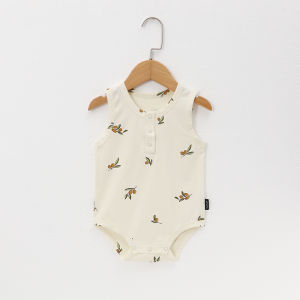 Tiny People | Bộ Đồ Bé Trai In Hình Bắc Âu 100% Cotton Không Tay