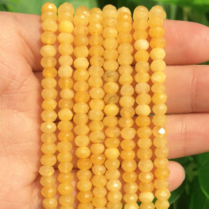 3x5mm Faceted Natural Rondelle Stone Beads Red Rubys Aquamarines Sapphires Beads for Jewelry Making Diy Bracelet Accessories