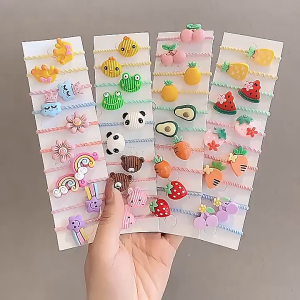40pcs Hair Ties For Kids Baby Girl Bow Hair Tie Hair Accessories Toddler Hair Ties With Rubber Band