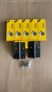 PAKET 1 BOX-6 Pcs!!! Engsel Tebal ukuran 3 inch 4 inch 5 inch Harga Paling Murah Series Hitam doff-Silver chrome