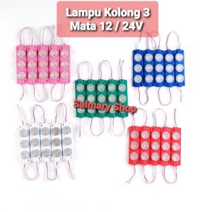 Lampu Kolong 3 Mata 12 24 Volt 12v 24v Led Modul Strip Motor Mobil Truk