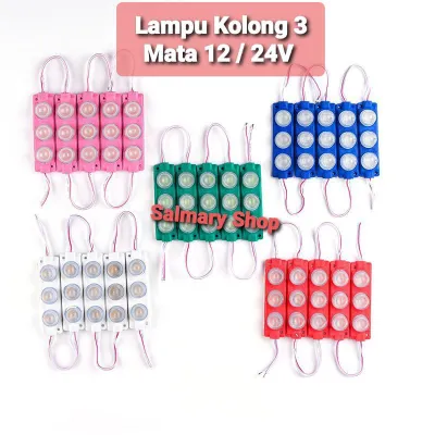 Lampu Kolong 3 Mata 12 24 Volt 12v 24v Led Modul Strip Motor Mobil Truk