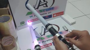 Pedang Mainan Double Bladed Lightsaber Star Wars Multiple Color Led