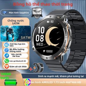 Đồng Hồ Thông Minh Quân Sự TRex3 Pin Siêu Lớn 1000mAh GPS Đo Độ Cao Chống Nước 10ATM Gọi Bluetooth Màn Hình HD Dành Cho Nam