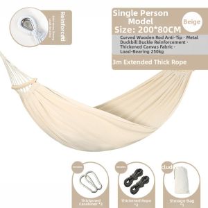 Anti-tip Adult Hammock Single/Double Use