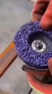 ใบขัดสาหร่าย 4นิ้ว ใบขัดสาหร่าย ลูกขัดสาหร่าย ใบขัดลอกสี/สนิม จานขัดลอกสนิม ลูกขัดเงา ใบขัดเงาสาหร่าย ขัดดีเยี่ยม ไม่กินเนื้อเหล็ก คุณภาพดี