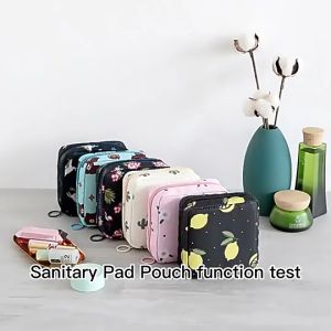 Sanitary Pads Napkin Storage Bag Large Capacity Portable Case Pouch Girl Student Cosmetic Accessory Beg Tuala Haid 卫生棉袋子