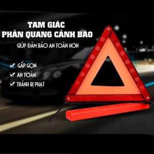 Biển Cảnh Báo Nguy Hiểm Biển Tam Giác phản quang cảnh báo cho xe hơi gấp gọn tiện lợi LAZYL