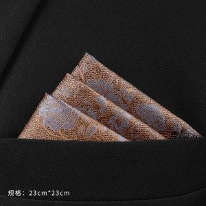 White Pocket Square Mens Shirt Business Formal Handkerchief Suit Chest Towel Pure Color Stripe Small Square Silk Scarf