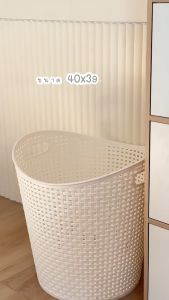 ตะกร้าผ้าอเนกประสงค์ลายหวาย (ความจุ 29 ลิตร) Keyway รุ่น 418