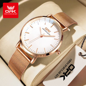 100% ของแท้ OPK นาฬิกา ผู้หญิง กัน น้ำ ของแท้ ใหม่ 2025 ลำลอง พระคุณ เรียบง่าย สายสแตนเลส กันกระแทก นาฬิกาควอตซ์ ประกัน 1 ปี