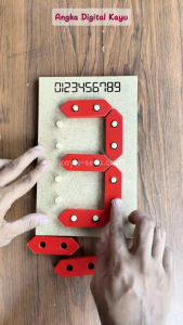 Angka Digital 1 Digit - Bermain Sambil Belajar Mengenal Angka - Kayu Seru
